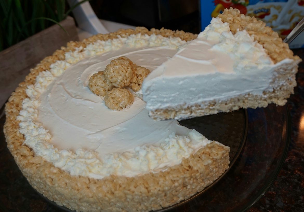 RICE KRISPIE TREAT NOBAKE CHEESECAKE — The possibilities are endless