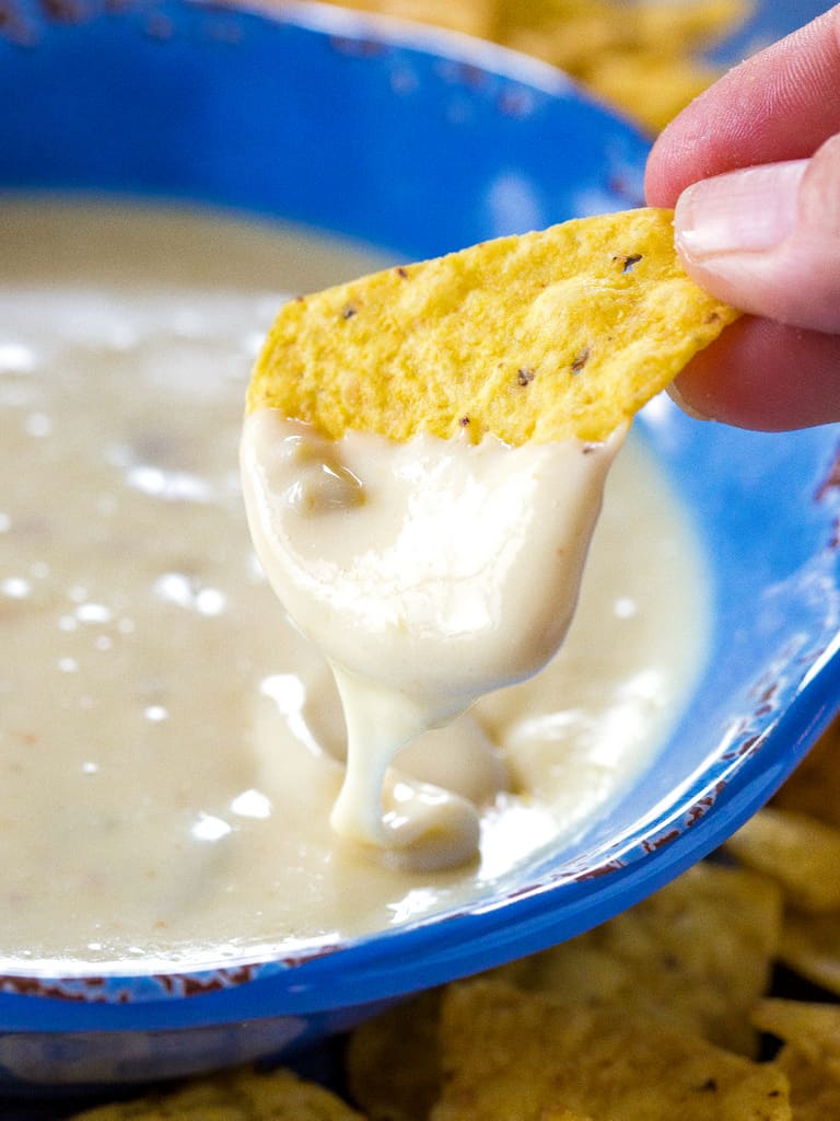 Mexican Restaurant Style White Cheese (Queso) Dip – Delish Club