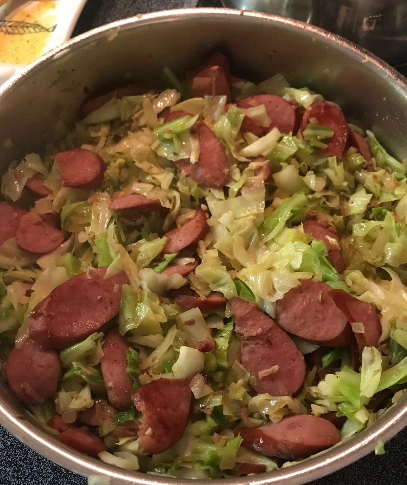 Fried Cabbage With Sausage • Delish Club