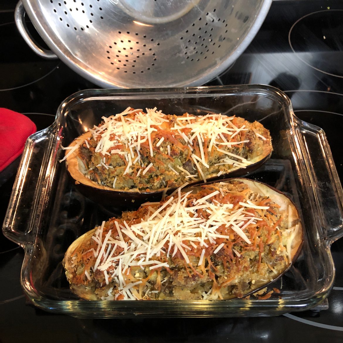Turkey Stuffed Eggplant Delish Club