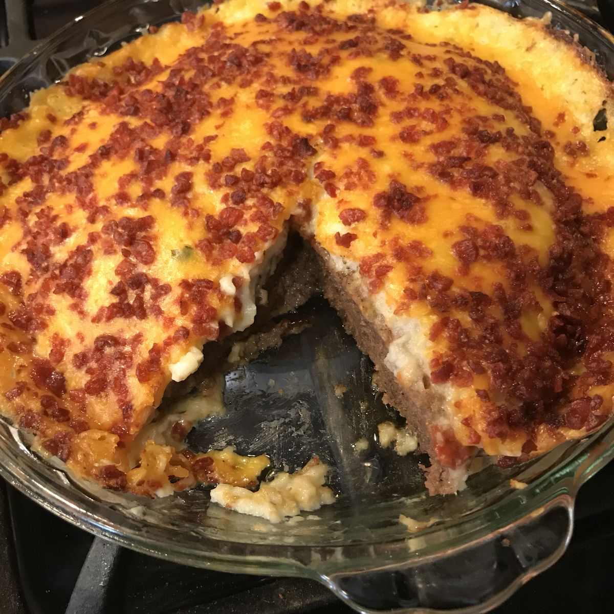Cheesy Loaded Meatloaf Casserole