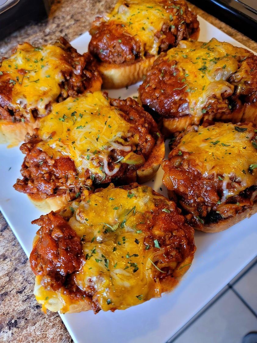 Open Faced Italian Sloppy Joes Delish Club