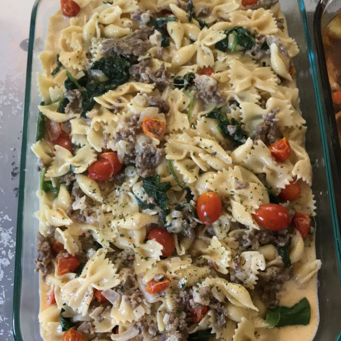 ITALIAN SAUSAGE BOW TIE PASTA – Delish Club 