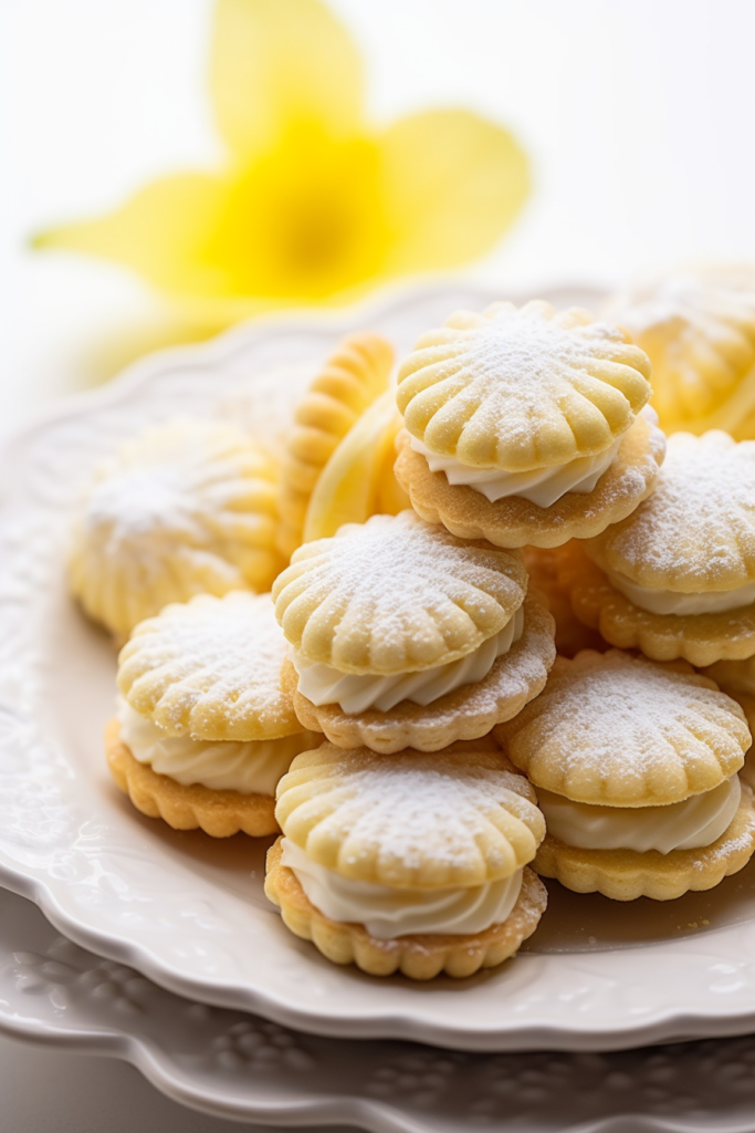 Lemon Cookies with Lemon Cream • Delish Club